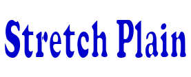 Stretch Plain 字体